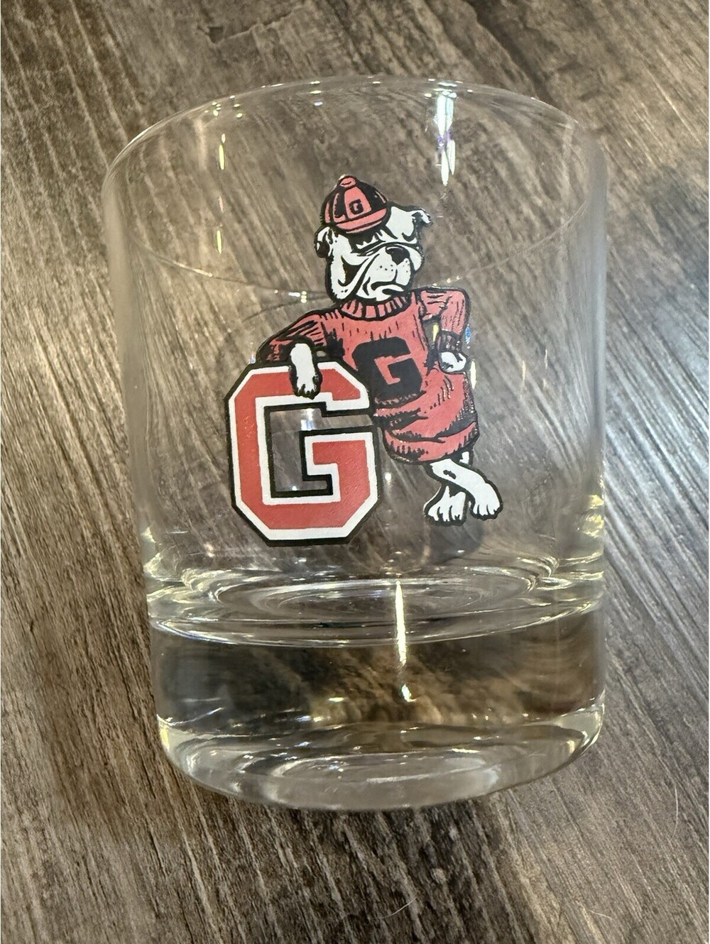 VTG University of Georgia Bulldogs Cup Low Ball Rocks Glass 8oz